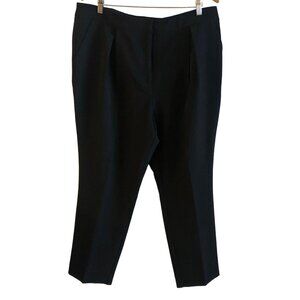 New York & Co Pleated High Waist Black Dress Pants Sz 16 NWT